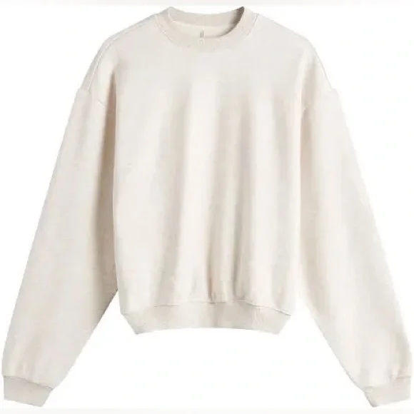 SKIMS Oatmeal Heather Sweatshirt - Picture 1 of 5